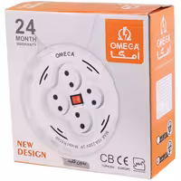 رابط برق 4 خانه جمع شو OMEGA R4500 10M