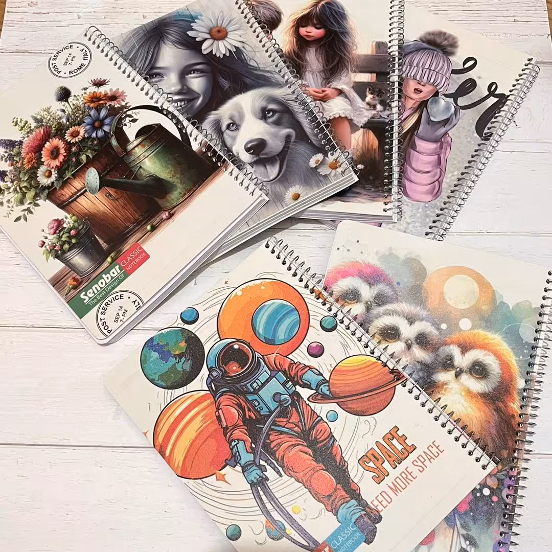 دفتر 100 برگ کلاسیک سیمی