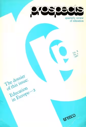خرید و دانلود نسخه کامل کتاب Education in Europe, Vol X, No3, 1980: The dossier of this issue: Education in Europe - 2