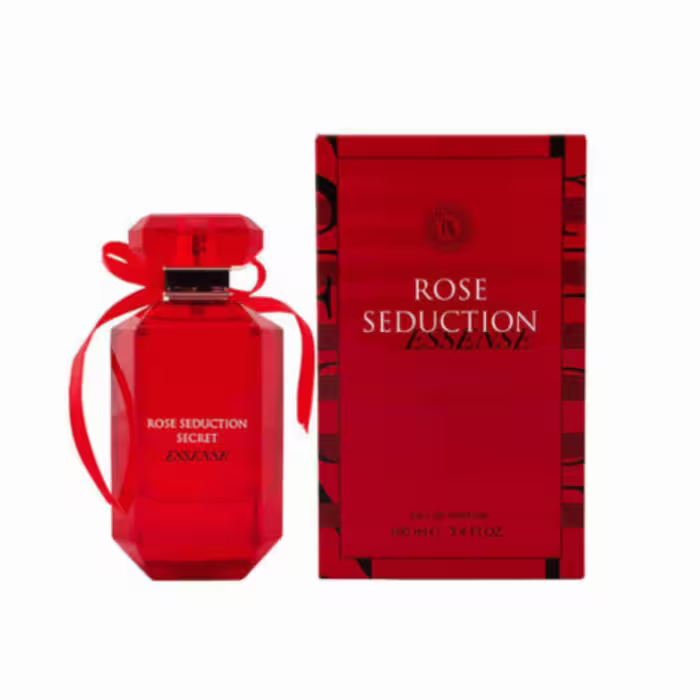 ادکلن زنانه فراگرنس ورد مدل رز سداکشن سکرت اینتنس رایحه ویکتوریا سکرت بامب شل اینتنس حجم 100‌میل