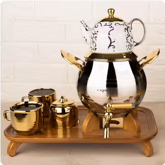 ست کتری قوری کروپ ست مدل تیارا کد 604