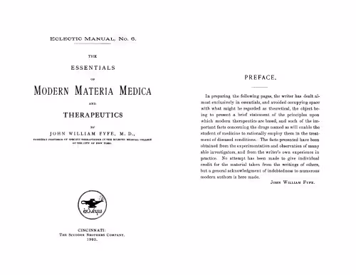 خرید و دانلود نسخه کامل کتاب The essentials of modern materia medica and therapeutics.