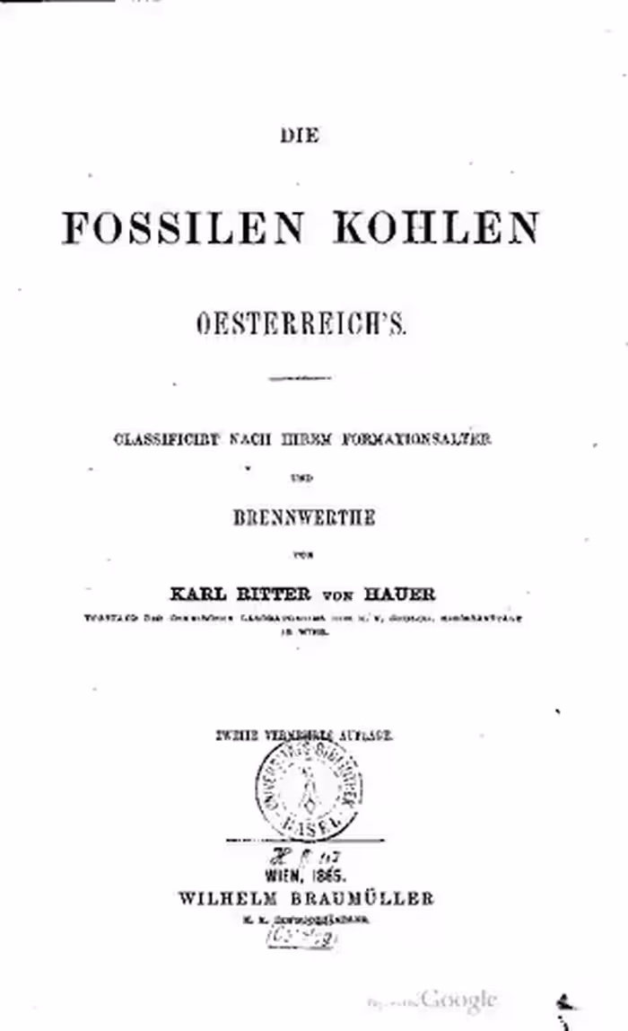 خرید و دانلود نسخه کامل کتاب Die fossilen Kohlen Österreichs