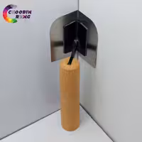 ماله گوشه زن استیل دسته چوبی درجه یک