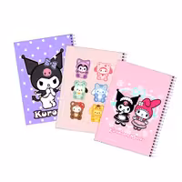 دفتر مشق 100 برگ بامبیلیپ طرح کرومی و ملودی کد 66 مجموعه 3 عددی | چاوه