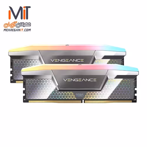 رم دسکتاپ کورسیر دو کاناله مدل VENGEANCE RGB CUDIMM DDR5 48GB 8000MHz CL38