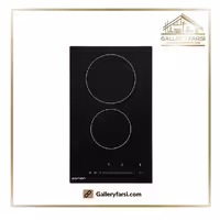 اجاق گازدو شعله شیشه سرامیکی پرنیان استیل مدل PB-2220