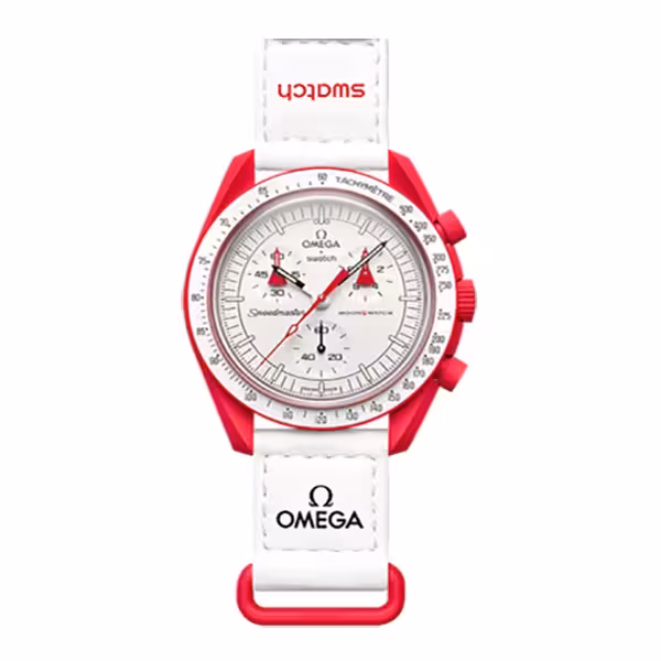 ساعت مچی عقربه‌ای کوارتز امگا مدل MoonSwatch Mission to Mars – SO33R100 کد1766