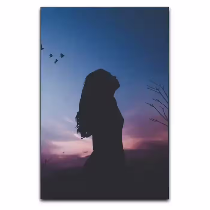 تابلو طرح مینیمال دختر