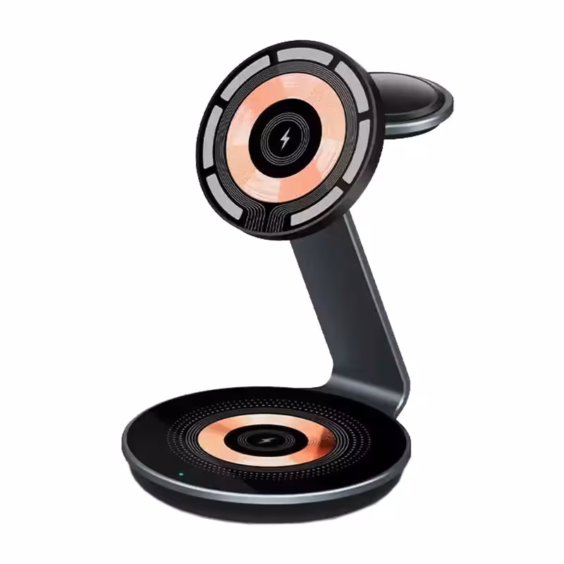 شارژ رومیزی مدل 3in1 Magnetic Wireless charger XQ-01 | کالا مکس