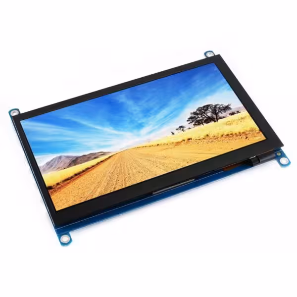نمایشگر 7 اینچ لمسی دارای ورودی HDMI مناسب برای انواع برد های دارای پورت HDMI رزولوشن 1024×600