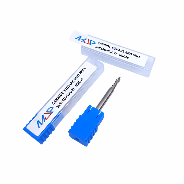 خرید و قیمت فرز اندمیل D3 دو پر با دنباله 4 و سختی راکول HRC48