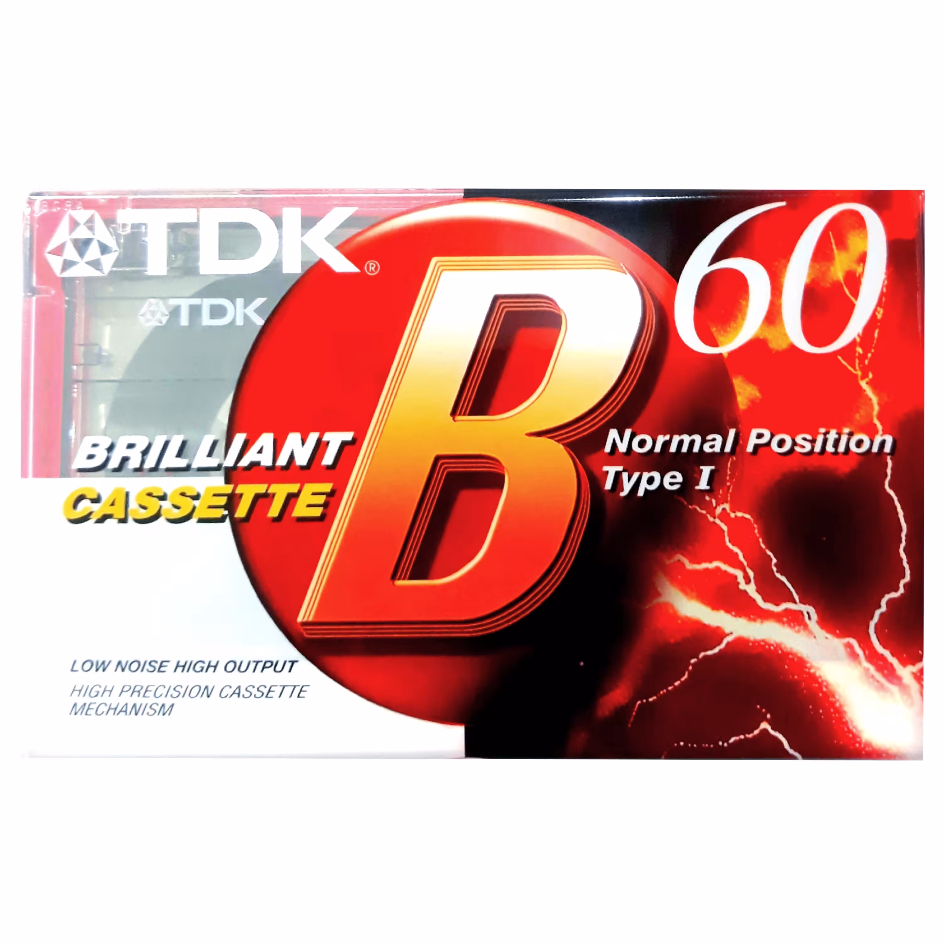 نوار کاست خام 60 دقیقه  تدک TDK سری ممتاز  و استثنایی BRILLIANT ، اورجینال و اصلی  پلمپ