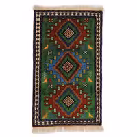 فرش دستباف دو متری طرح خراسان کد 4020572