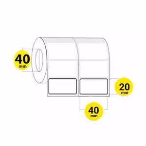 لیبل کاغذی 2 ردیف 40*20