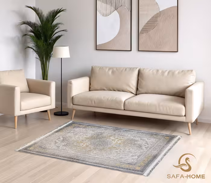 فرش یک و نیم متری طرح آذرخش صفاهوم