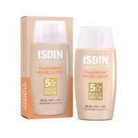 ضد آفتاب ایزدین مجیک فیوژن واتر رنگ لایت SPF50 مدل MAGIC Light حجم 50 میل