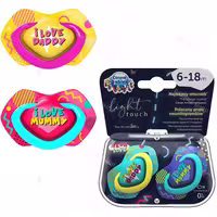 پستانک 6 تا 18 ماه 2 عددی طرح NEON LOVE کانپول Canpol