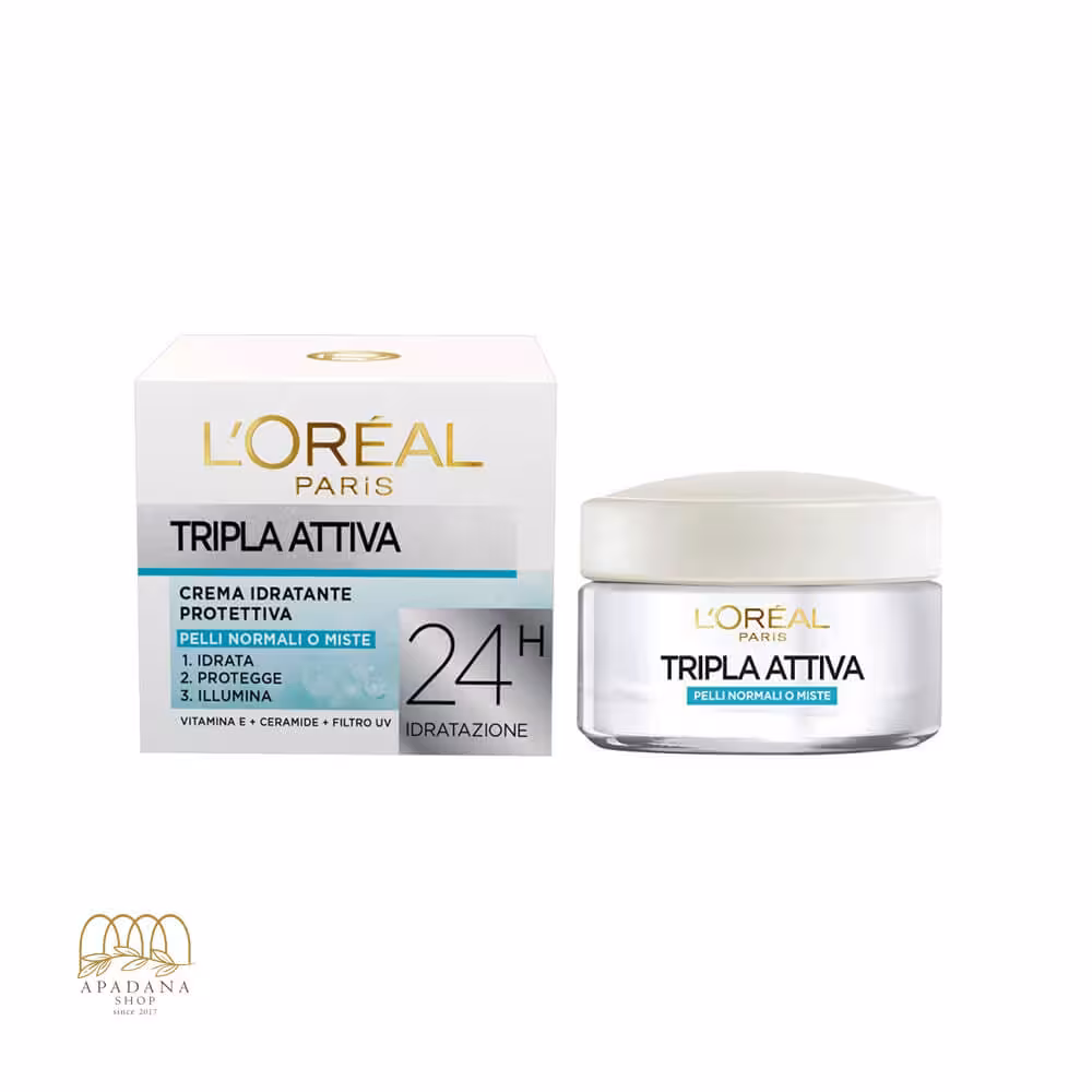 ژل کرم آبرسان روز لورال تریپل اکتیو Triple Active حجم 50 میل