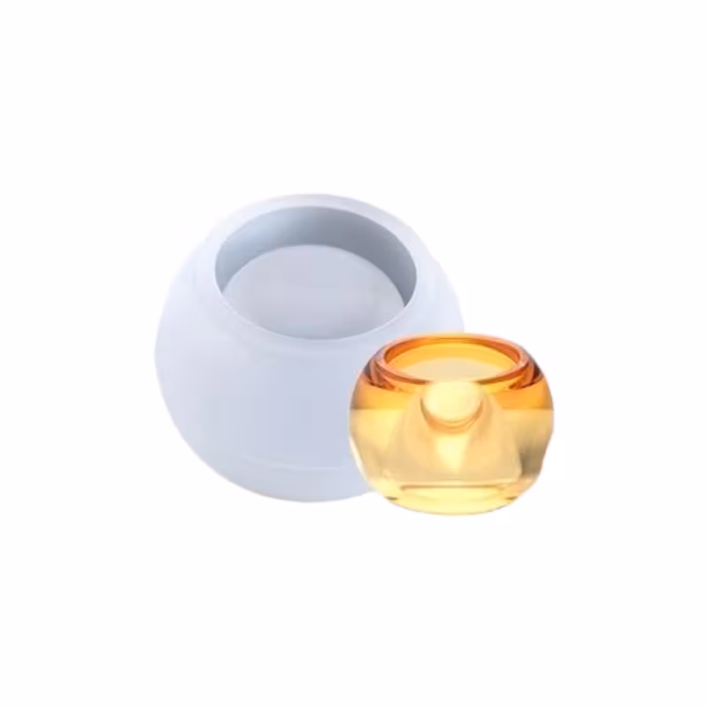 قالب سیلیکونی وارداتی گلدان توپی ساده قطر 10 ارتفاع 7