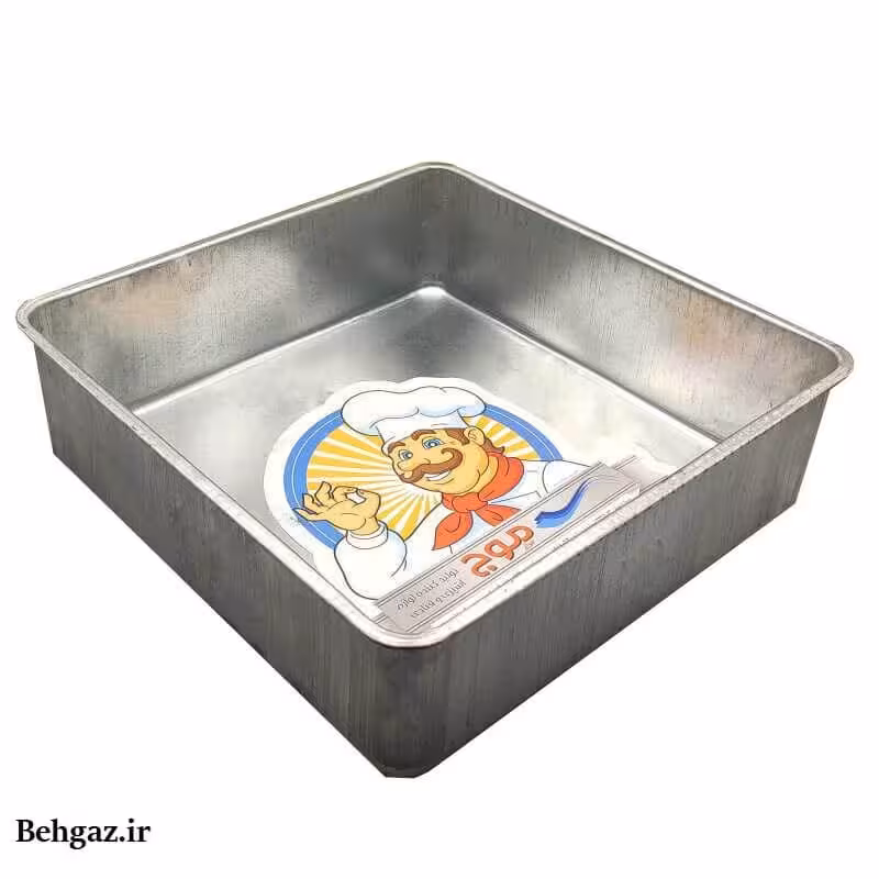 قالب کیک موج مدل مربع لبه بلند سایز 20