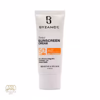 کرم ضد آفتاب رنگی بیزانس با  SPF50 مخصوص پوست خشک و حساس رنگ گلد بژ 30