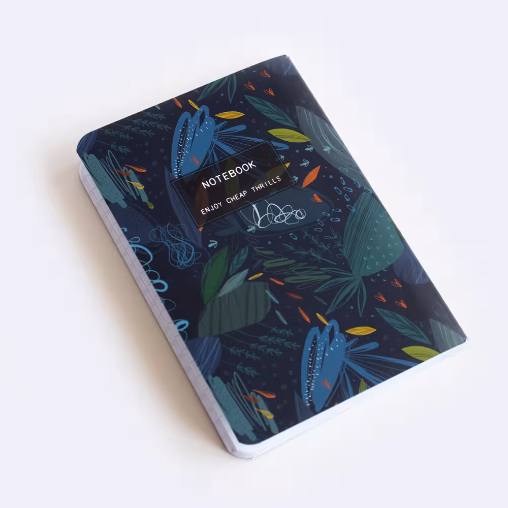 دفترچه خط دار طرح برگ کیچ بوک (KITSCH BOOK)