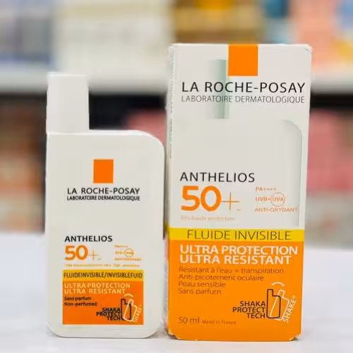 ضد آفتاب پوست خشک و حساس  لاروش پوزای 50 میل ‏La Roche Posay Anthelios UVMune 400 Invisible Fluid SPF50
