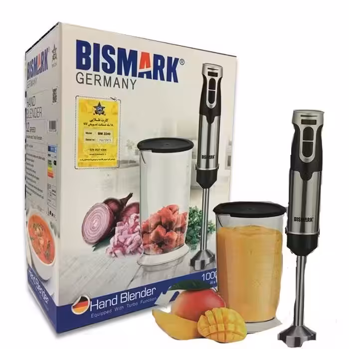گوشت کوب تک کاره بیسمارک تحت لیسانس آلمان مدل BM2240 ا BISMARK BM2240 HAND BLENDER