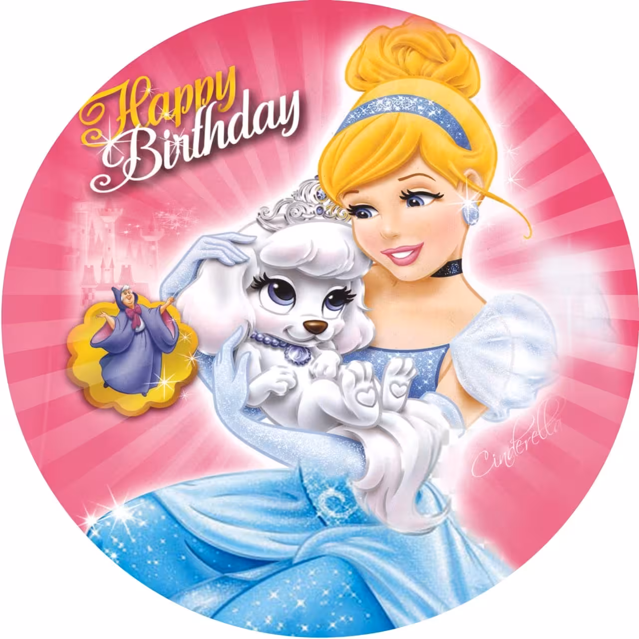 بنر گرد سیندرلا ( 100 * 100 سانتی متر )