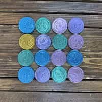 شکلات سکه ای رنگی