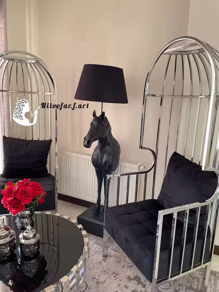 آباژور کنار سالنی مدل اسب کد 75