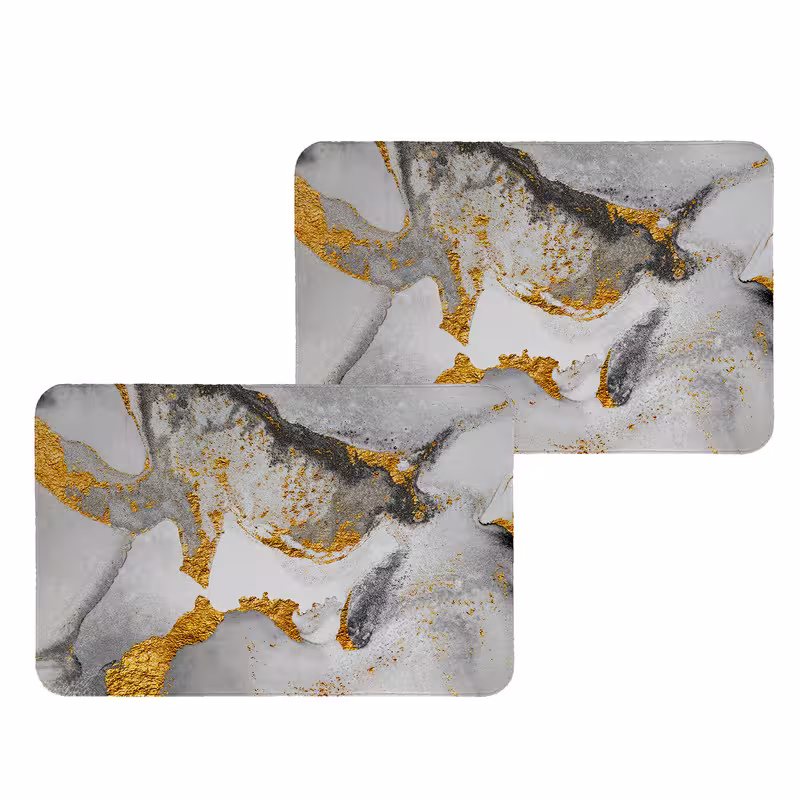 زیربشقابی  طرح سنگ  کد 8607 مجموعه 2عددی | کالا مکس