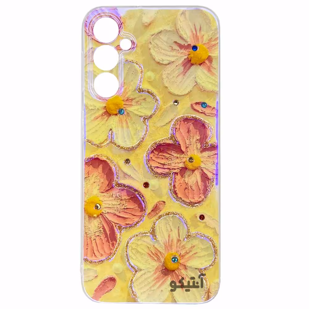 قاب طرح گل های یخی مناسب برای Samsung A24-کد40559