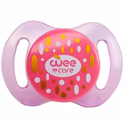 پستانک ارتودنسی وی کر مدل دربدار شفاف چاپدار Comfort سایز 3  ماه کد P143