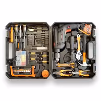 جعبه ابزار  100 عددی  ست دریل کیف ابزار کامل 50 عدد ابزار 50 عدد یراق درجه یک