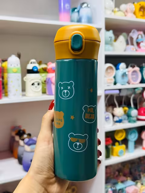 فلاسک استیل طرح خرسی 1