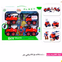 اسباب بازی فکری ماشین 4 عددی آتش نشانی کیوان با آدمک (باز و بست شو)