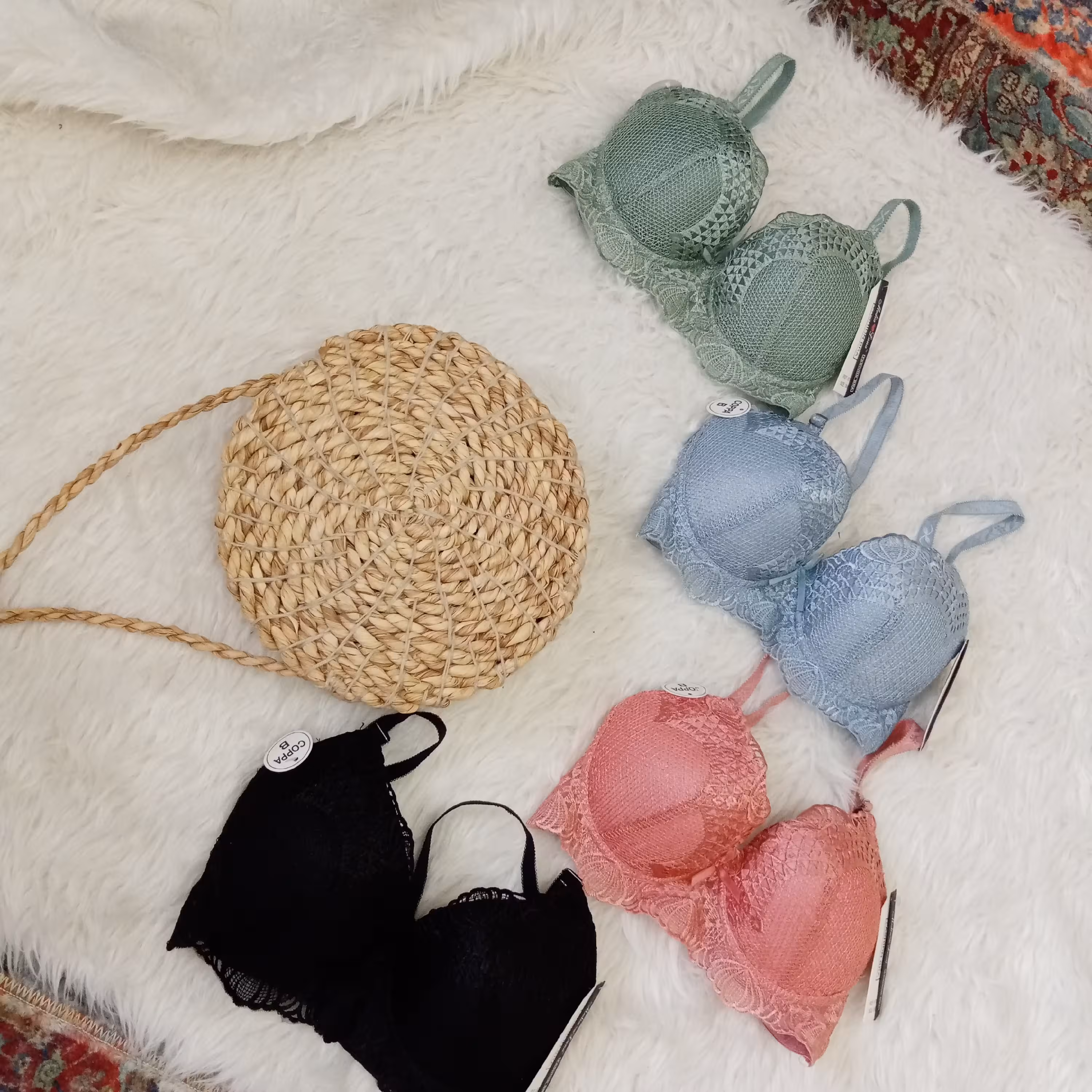 سوتین جکدار سایز 75 _80_85_90_95 تور دار _سه قزنه 