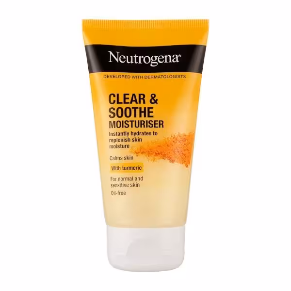 آبرسان زردچوبه نوتروژینا جعبه دار مناسب پوست های مستعد جوش حجم 75 میلی لیتر Neutrogena Soothing Clear Moisturizer Gel 75ml جعبه دار