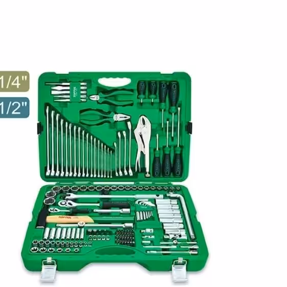 جعبه ابزار 150 پارچه پلاستیکی تاپ تول مدل GCAI150R