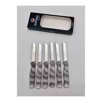 چاقوی میوه 6 تایی اصلی کلور Solingen با تیغه استیل ضد زنگ و دسته پلاستیکی باکیفیت طرح مرمری خاکستری | ساخت آلمان | کیفیت برتر زولینگن