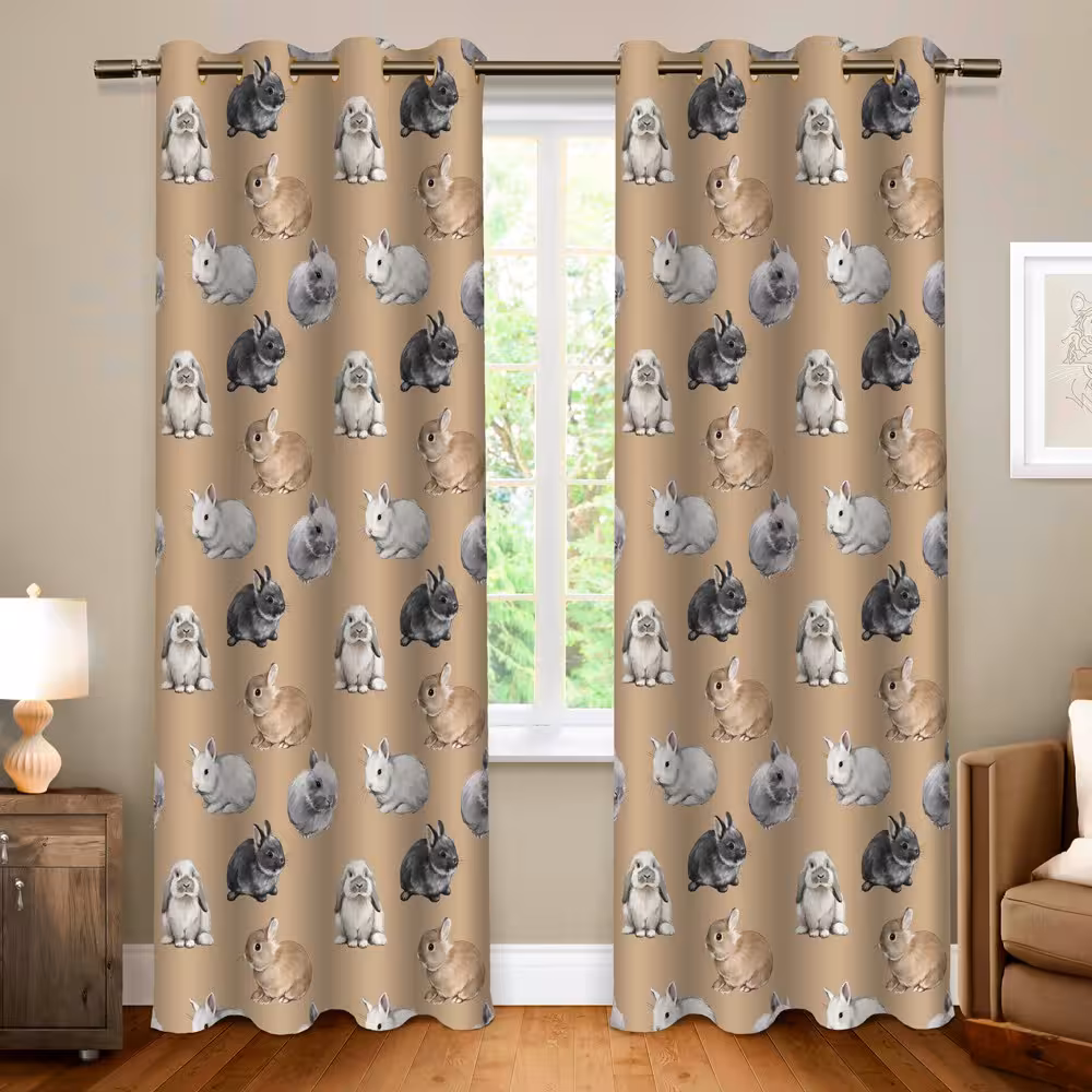 پرده پانچی کد 430 (طرح خرگوش ها)