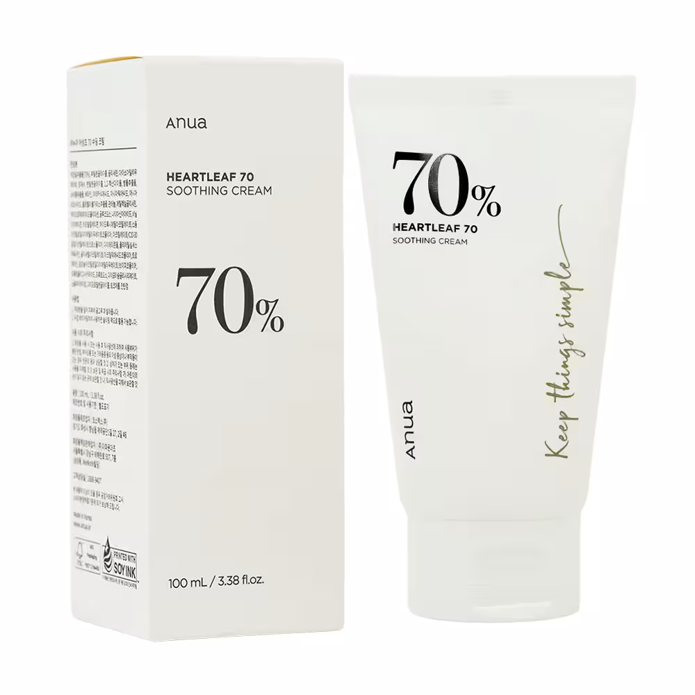 آنوا کرم مرطوب کننده هارتلیف 70 | Anua Heartleaf 70 Soothing Cream 100ml