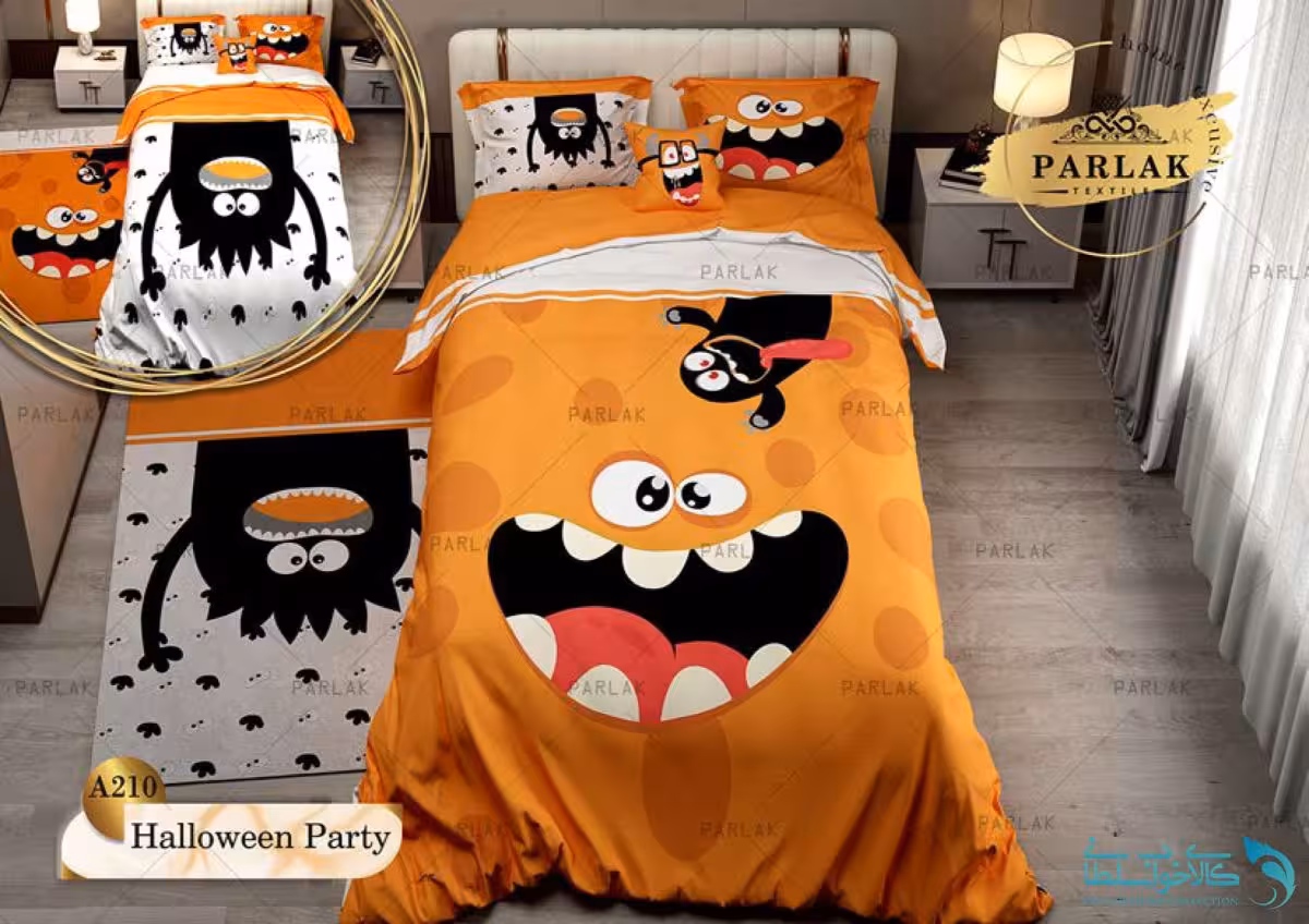 روتختی طرح Halloween party یک نفره کد A210