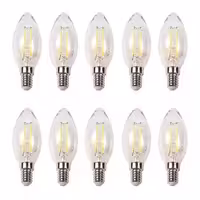 لامپ ال ای دی فیلامنتی 5 وات کملیون مدل شمعی پایه E14 بسته 10 عددی