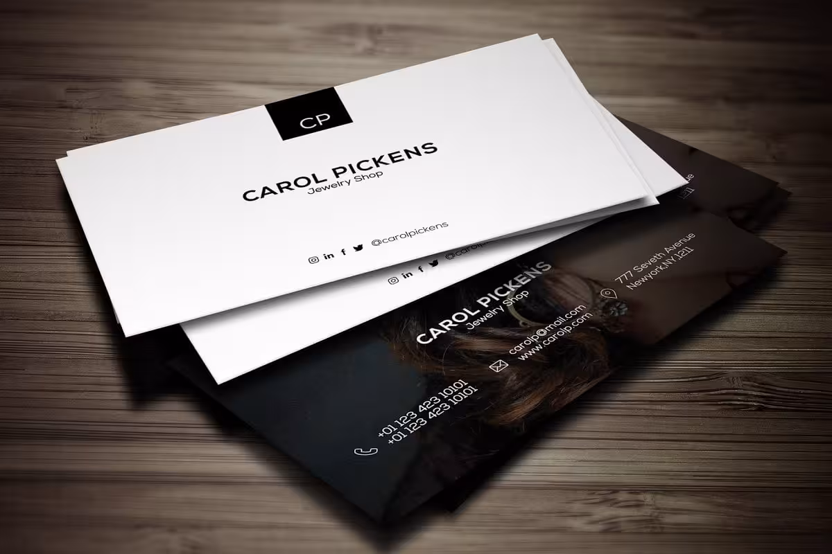 دانلود Jewelry Shop Business Card