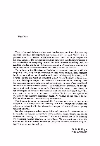 خرید و دانلود نسخه کامل کتاب Handbook of Statistics, Vol. 3. Time Series in the Frequency Domain