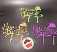 تاپر هپی طرح کاپ کیک