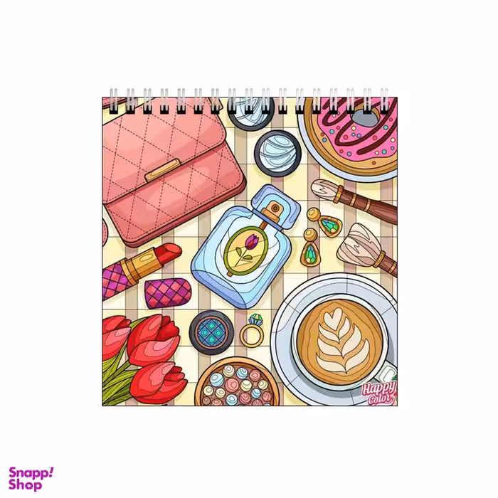 دفتر طراحی بامبیلیپ طرح اکسسوری آرایش و قهوه کد 0710344